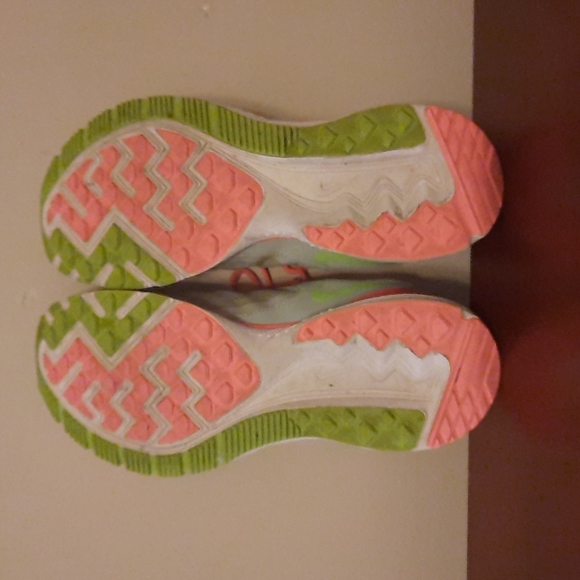Nike coral and gray, women's size 9 running shoes - Picture 3 of 5